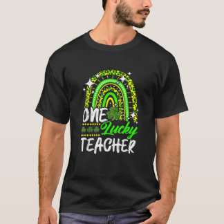 Camiseta Un afortunado profesor Rainbow Happy St Patrick's