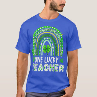 Camiseta Un afortunado profesor Rainbow Happy St Patricks D
