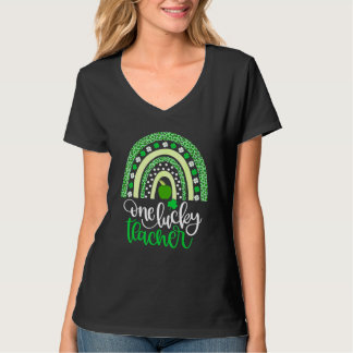 Camiseta Un afortunado profesor Rainbow St Patricku2019s Da