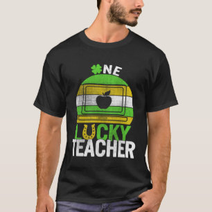 Camiseta Un afortunado profesor virtual St Patricks Day App