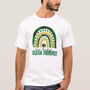 Camiseta Un afortunado terapeuta dislexia arcoiris St Patri
