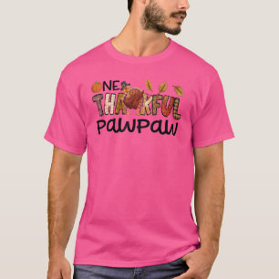 Camiseta Un Agradecido Paw Otoño Cae Abuelo Turquía Que