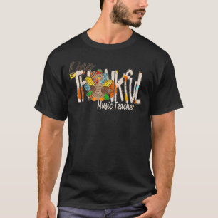 Camiseta Un agradecido profesor de música Turkey Agradecido