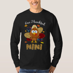 Camiseta Un agradecimiento a Nini Turkey Leopart Thankgivin