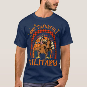 Camiseta Un agradecimiento militar a la Turquía arcoiris