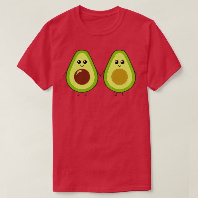 Camiseta Un aguacate agudo con las manos (Diseño del anverso)