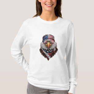 Camiseta Un águila calva patriótica