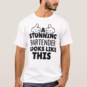 Camiseta Un Alarmante Bartender Se Parece A Este Gracioso P