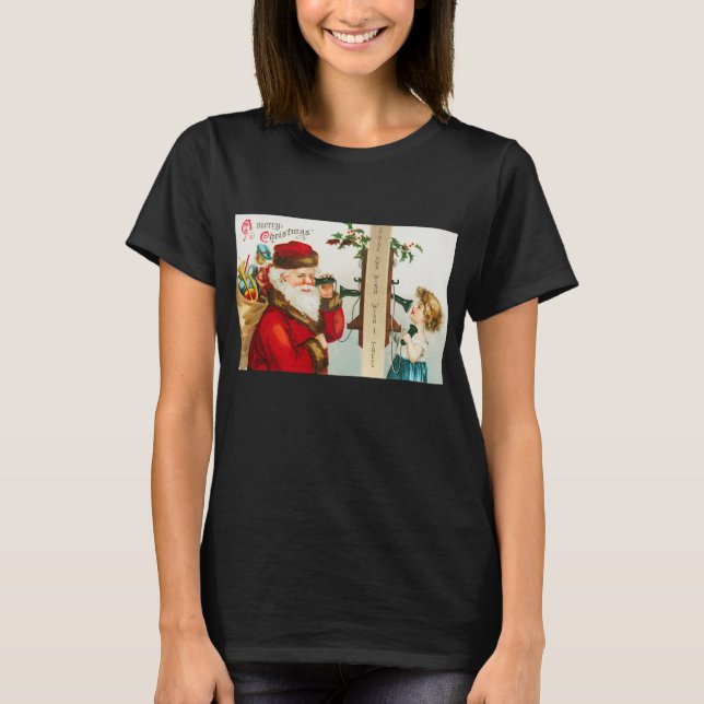 Camiseta Un alegre Santa Claus de Ellen Clapsaddle (Anverso)