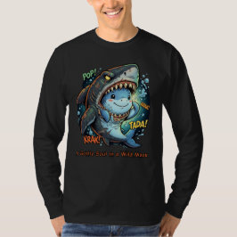 Camiseta Un alma gentil en una máscara salvaje Tiburón lind