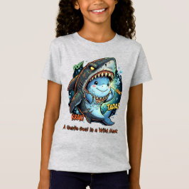 Camiseta Un alma gentil en una máscara salvaje Tiburón lind