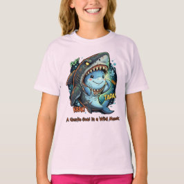Camiseta Un alma gentil en una máscara salvaje Tiburón lind