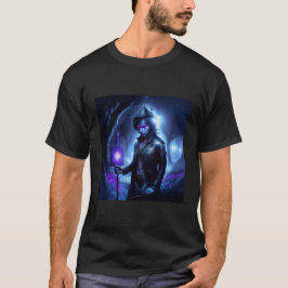 Camiseta Un Alma Perdida Se Gusta Por El Bosque Nocturno