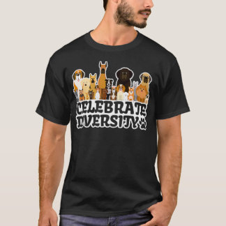 Camiseta Un amante del perro gracioso celebra la diversidad
