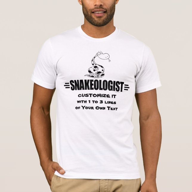 Camiseta Un amante gracioso de las serpientes (Anverso)