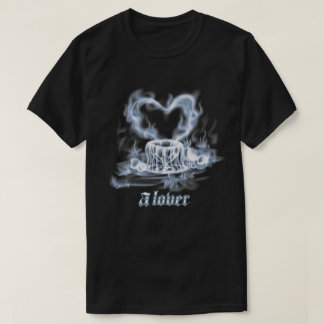 Camiseta Un amante - Ilustración de corazón de arte de humo