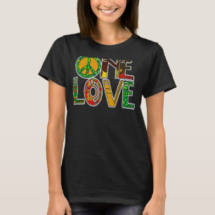 Camiseta Un amor Jamaica rasta reggae paz historia negra