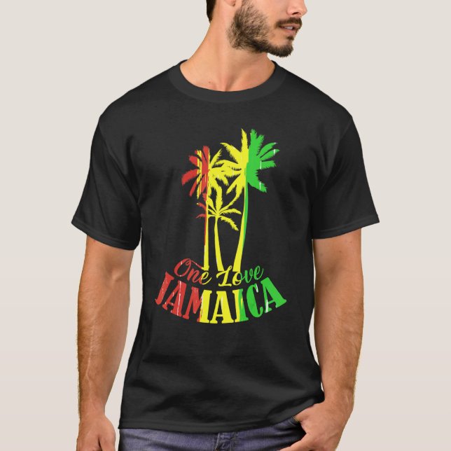Camiseta Un amor para Jamaica: Reggio de vacaciones caribeñ (Anverso)