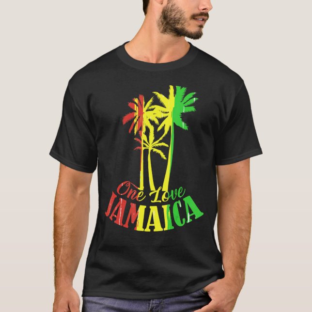 Camiseta Un amor para Jamaica: Reggio de vacaciones caribeñ (Anverso)