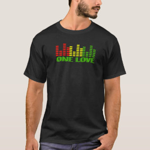 Camiseta Un amor Paz Amar Unidad Reggae Raíces Jamaica Ras