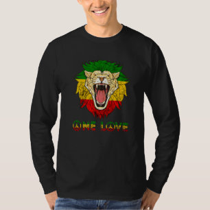 Camiseta Un Amor Rasta Reggae León De Judá Hippie Rastafa