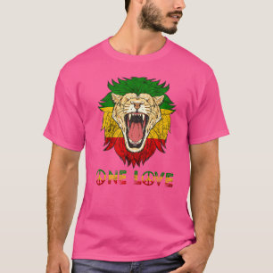 Camiseta Un Amor Rasta Reggae León De Judah Hippie Rastafa