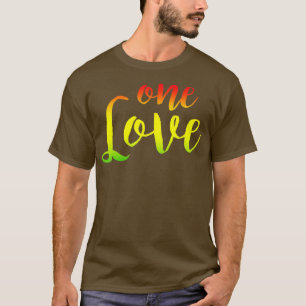 Camiseta Un amor rasta reggae raíces de vestimenta sin guer