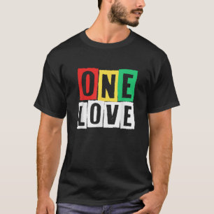 Camiseta Un amor rasta reggae verano Jamaica Orgullo Retro 