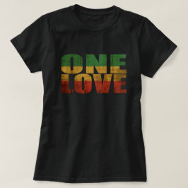 Camiseta UN AMOR Rojo, Oro y Verde