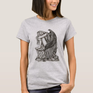 Camiseta Un ángel dormido en la piedra