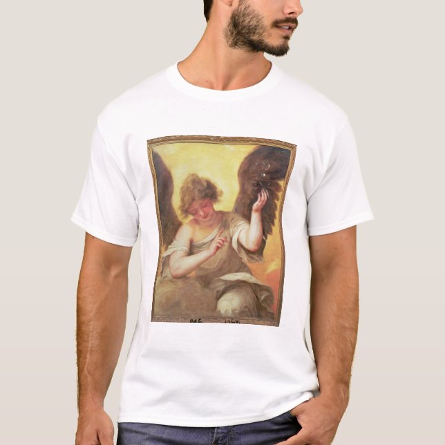 Camiseta Un ángel que sostiene un frasco de cristal (Anverso)