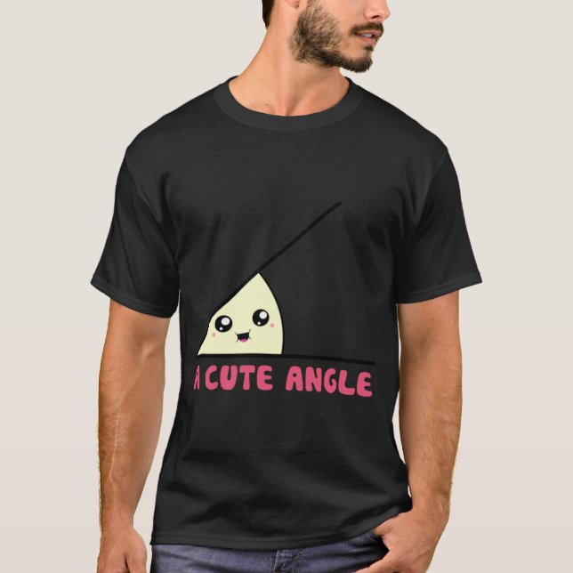 Camiseta Un ángulo agudo lindo vintage (Anverso)