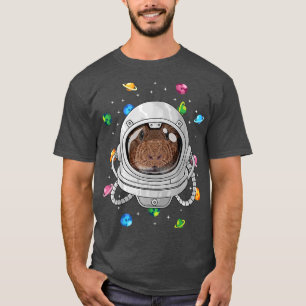 Camiseta Un animal astronauta de cerdo guineano en un espac