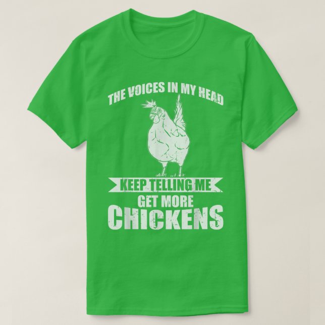 Camiseta Un animal granjero gracioso obtiene más pollos (Diseño del anverso)