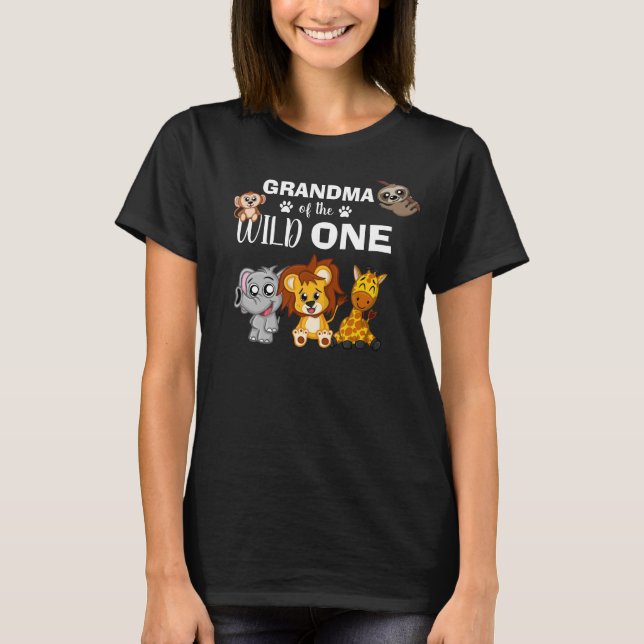 Camiseta Un animal salvaje de una jungla Safari zoológico A (Anverso)