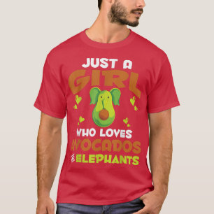 Camiseta Un Animal Tan Solo Un Chica Que Ama Los Aguacates 