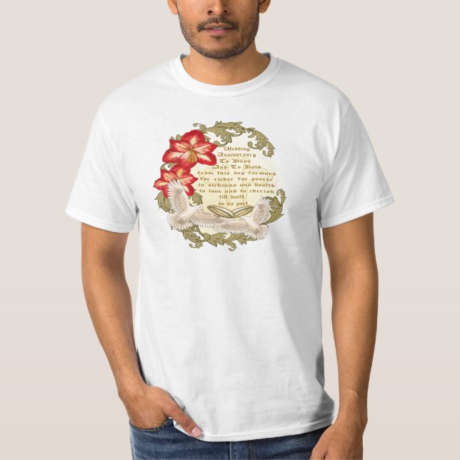 Camiseta Un aniversario Boda (Anverso)