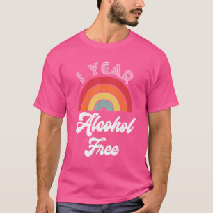 Camiseta Un año Sobrio Aniversario F de Sobriedad Libre de