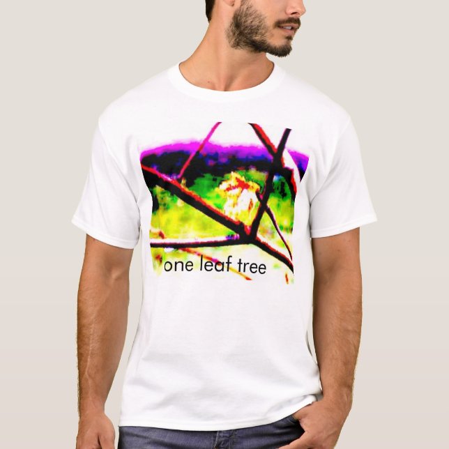 Camiseta un árbol de la hoja (Anverso)