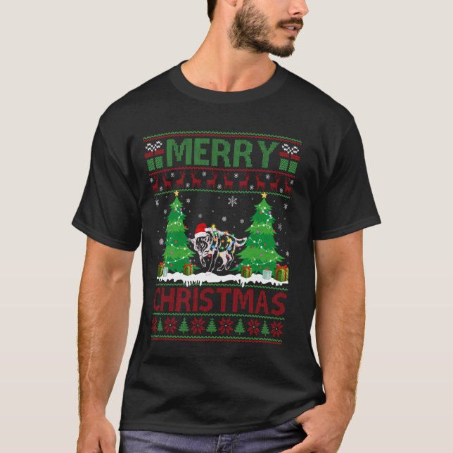 Camiseta Un árbol navideño muy dulce que ilumina a Wolf Ugl (Anverso)