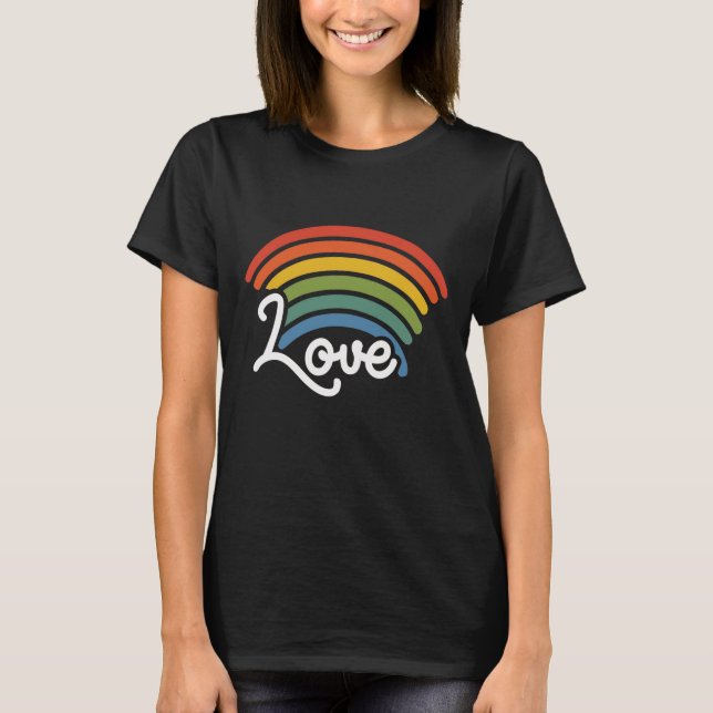 Camiseta Un arcoiris de amor (Anverso)