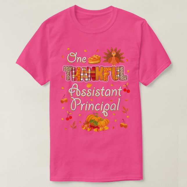 Camiseta Un asistente agradecido, director otoño gracias (Diseño del anverso)