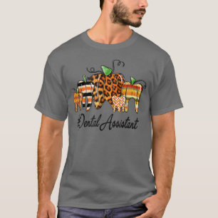 Camiseta Un Asistente Dental Agradecido Otoño Thanksgi