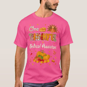 Camiseta Un asistente médico agradecido otoño gracias a