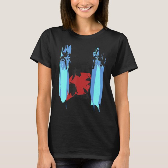 Camiseta Un asombroso rostro abstracto 2 (Anverso)