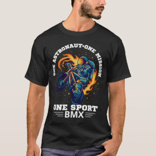 Camiseta Un Astronauta Una Misión Un Deporte Bmx Para Niños