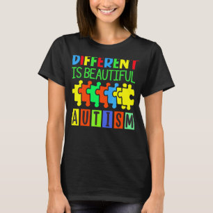 Camiseta Un Autismo Diferente, Si Bello, Apoyo Autista A Ma