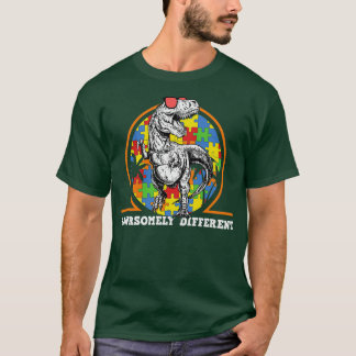 Camiseta Un autismo nacional de dinosaurios muy diferente e