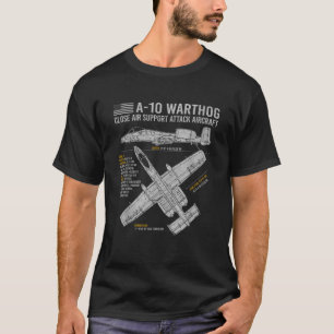 Camiseta Un avión de 10 Warthog Thunderbolt II Blue