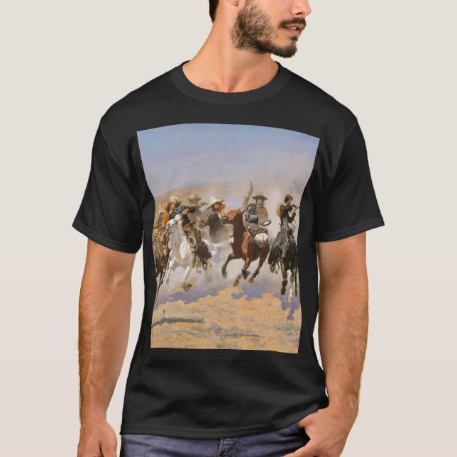 Camiseta Un Baño Para La Madera Por Frederick Remington (Anverso)